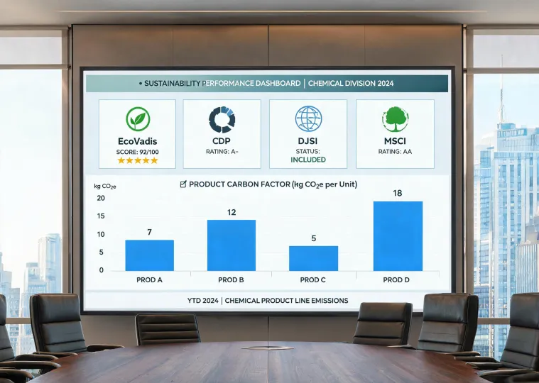Sustainability ratings dashboard